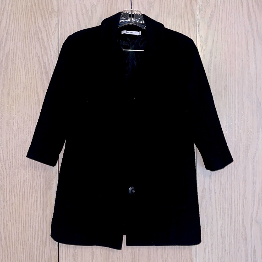 Bailey 44 Black rayon 3/4 length jacket